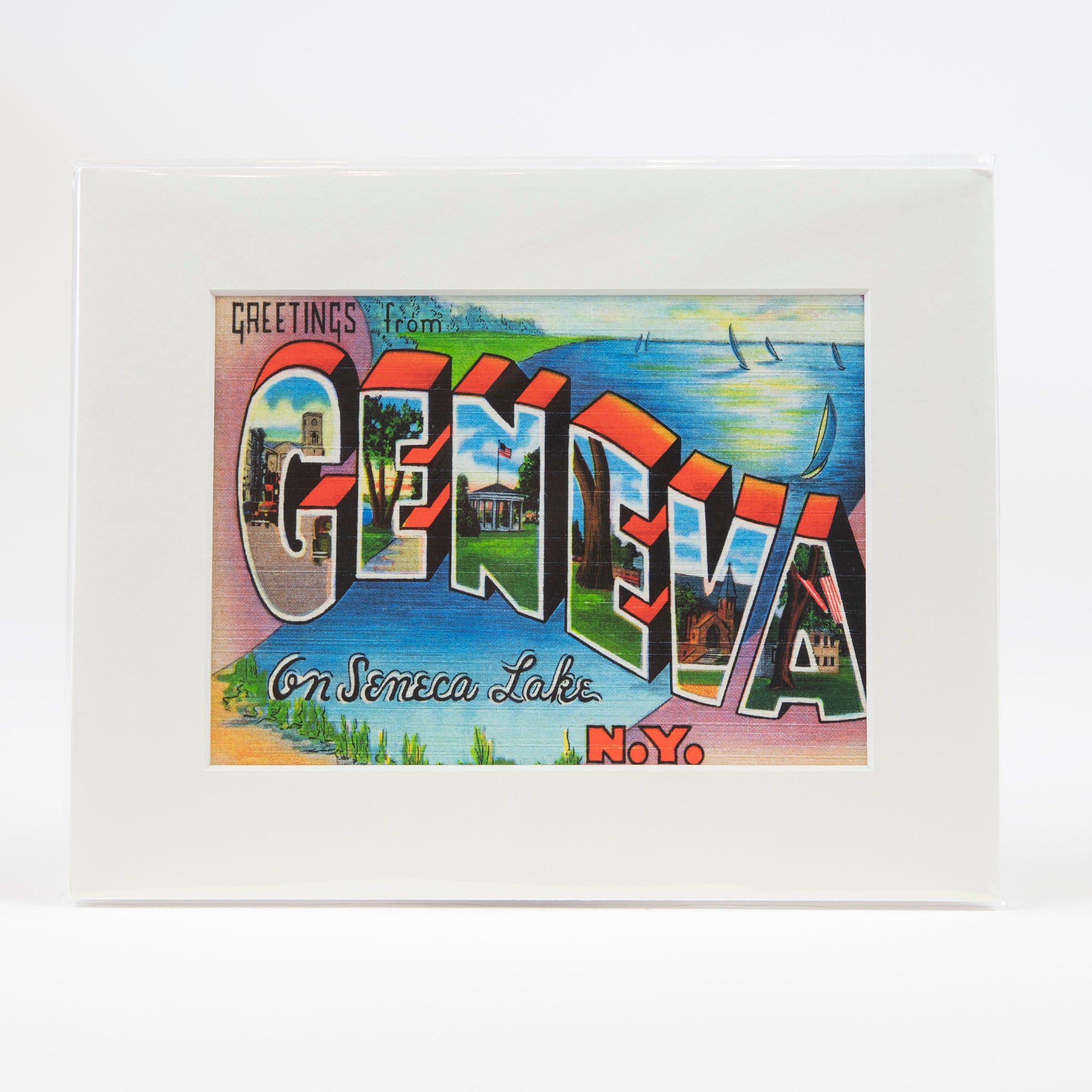 Greetings from Geneva Matted Print (8”x10”)