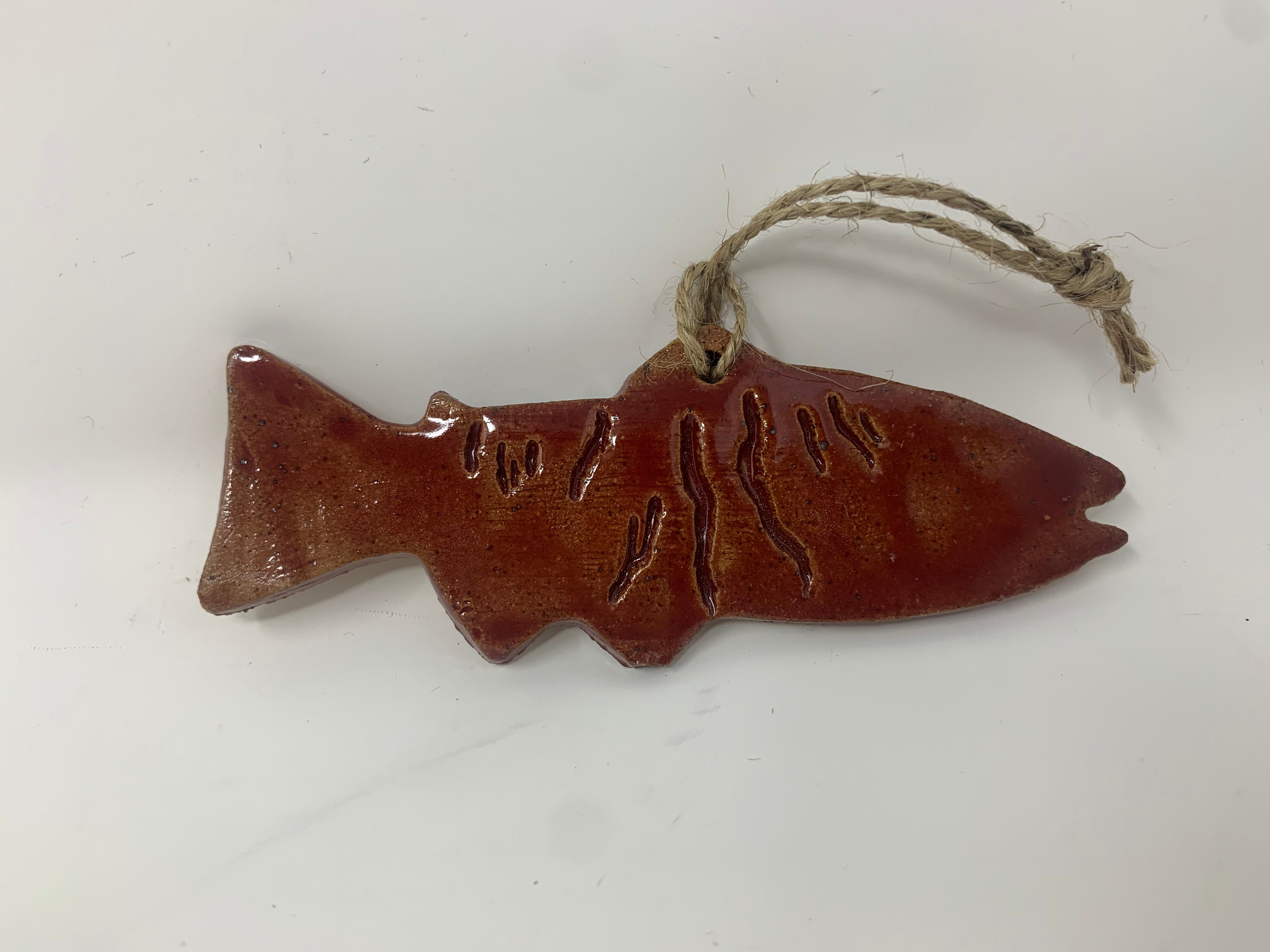 Finger Lakes Fish Pottery Ornaments