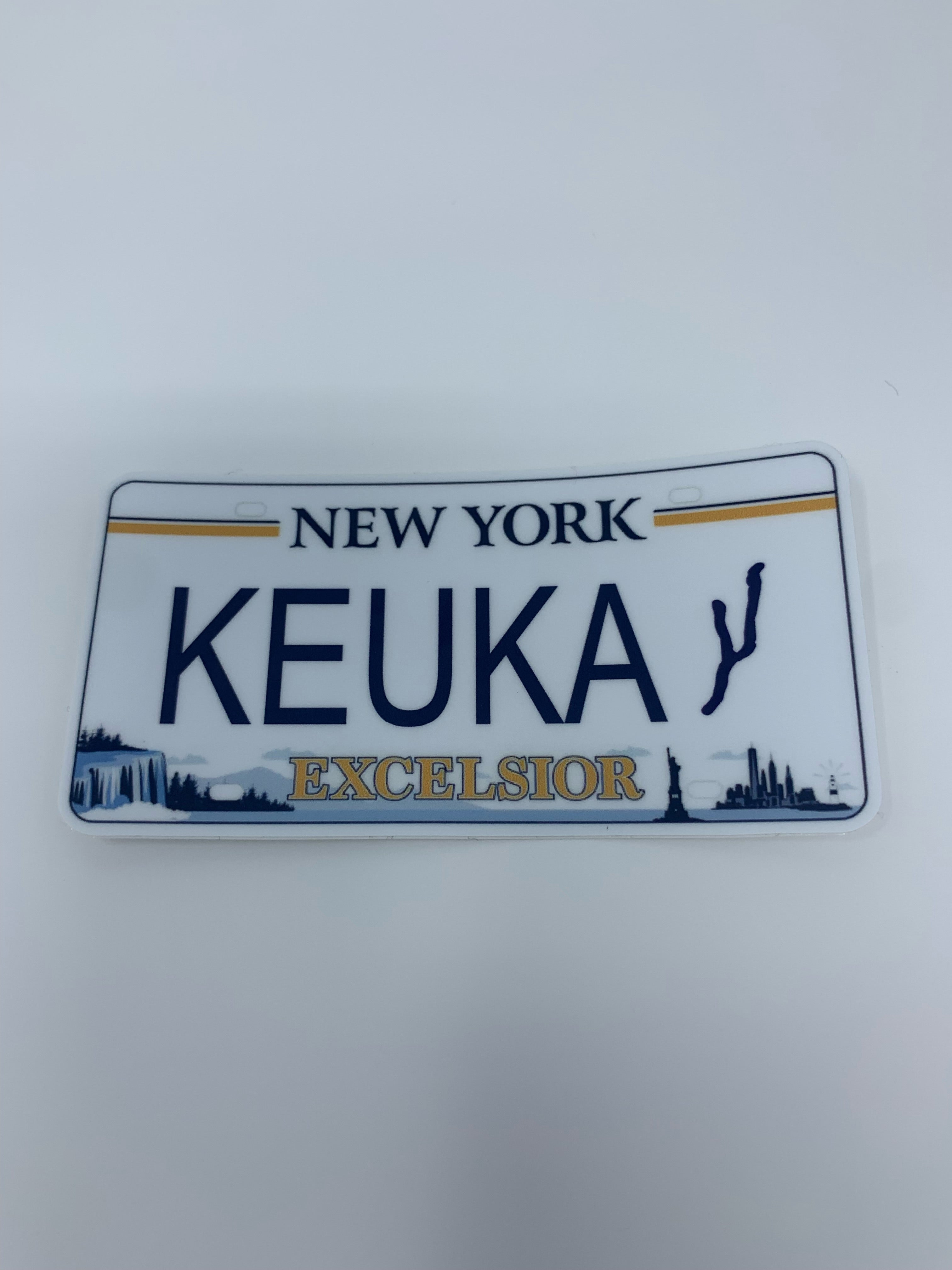 Keuka License Plate Sticker