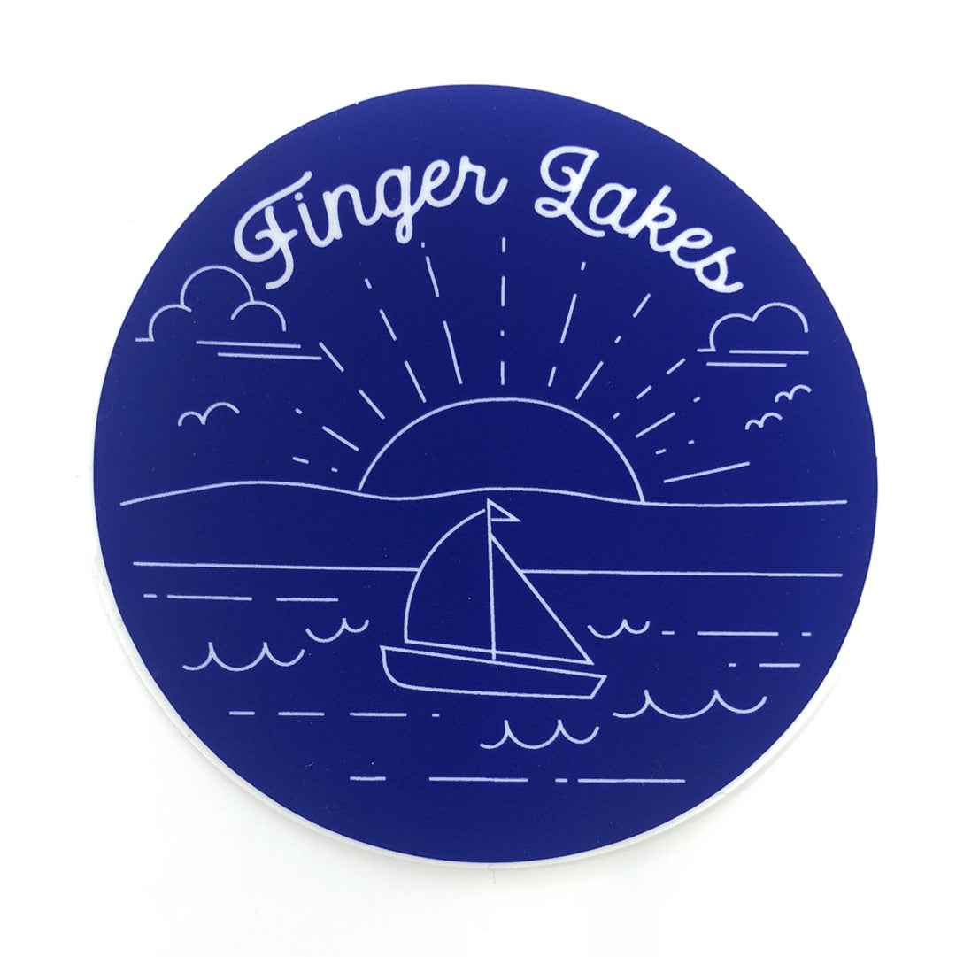 Finger Lakes Monoline Sticker