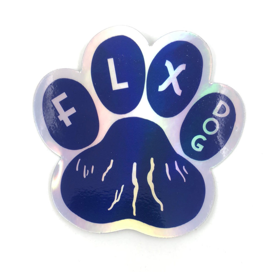 FLX Dog Hologram Sticker