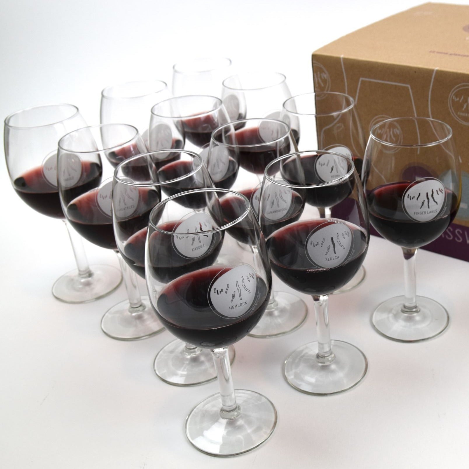 Finger Lakes Wine Glass Set